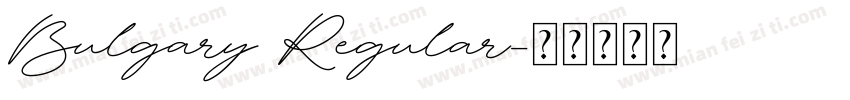 Bulgary Regular字体转换